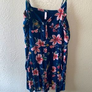 Knee-length ROMPER with POCKETS! PLUS sized at XXL
